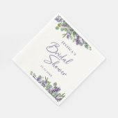 Floral Waterverf Lavender & Eucalyptus Servet (Hoek)