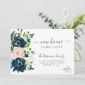 Floral waterverf modern aankondiging (Staand voorkant)