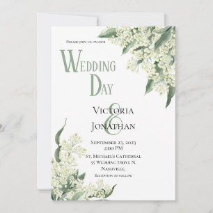 Floral Waterverf Modern Weddenschap Kaart