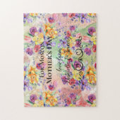 Floral Waterverf Moederdag Puzzle Legpuzzel (Verticaal)