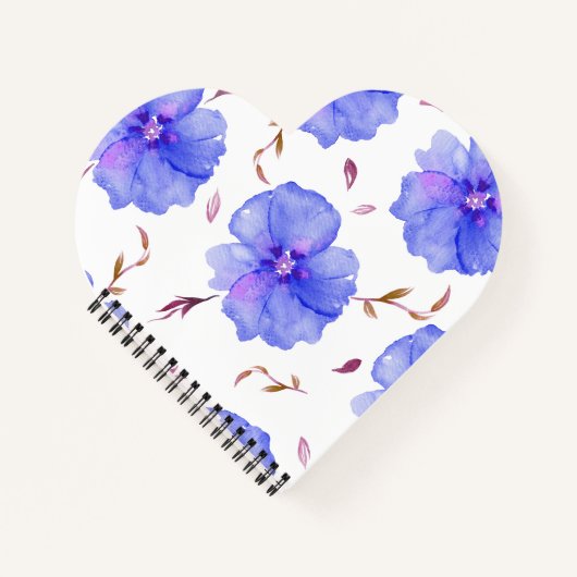Floral Waterverf Notitieboek Gift Idee (Voorkant)