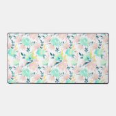 Floral Waterverf Pattern Bureaumat (Voorkant)