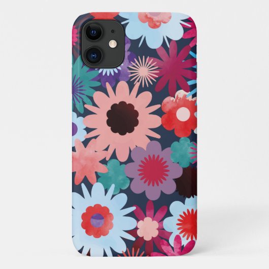 Floral Waterverf Pattern Case-Mate iPhone Case (Achterkant)