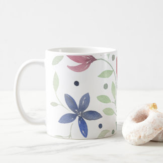 Floral Waterverf Pillow Koffiemok