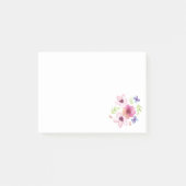 Floral Waterverf Post merkt op Post-it® Notes (Voorkant)