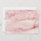 Floral Waterverf Script Elegant Baptisme Kaart (Achterkant)