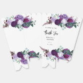 Floral Waterverf Script Wedding Bedankt Bedankdoosjes (Ongevouwen)