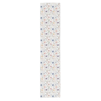 Floral Waterverf Styl Botanical Table Runner Korte Tafelloper