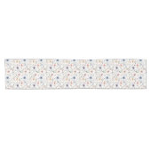 Floral Waterverf Styl Botanical Table Runner Korte Tafelloper (Horizontaal)