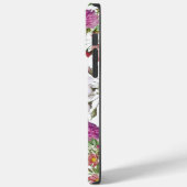 Floral Waterverf tuinbloemen monogram Case-Mate iPhone Case (Achterkant / Links)