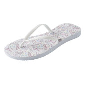 Floral Waterverf Unicorn Pattern Teenslippers (Schuin)