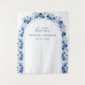 Floral Waterverf Vrijgezellenfeest achtergrond Wandkleed (Voorkant)