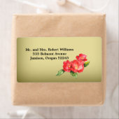 Floral Waterverf Wedding Address Label (Insitu)