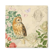 Floral  wattenmagneet met prachtige rozen