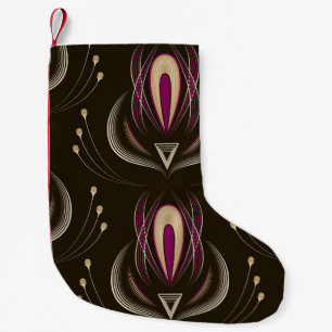 Floral Wave stijlvolle achtergrond Kleine Kerstsok