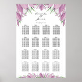 Floral Wedding 16 Tafelzitje Poster (Voorkant)