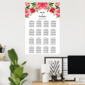 Floral Wedding 16 Tafelzitje Poster (Thuiskantoor)
