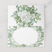 Floral Wedding Black and White Rose (Buitenkant ongevouwen)