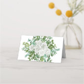 Floral Wedding Black and White Rose (Achterkant)