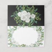 Floral Wedding Black and White Rose (Buitenkant ongevouwen)