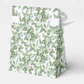 Floral Wedding Black and White Rose Bedankdoosjes (Achterkant)