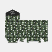 Floral Wedding Black and White Rose Bedankdoosjes (Uitgevouwen)