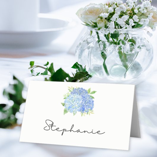 Floral Wedding Blue Hydrangea Waterverf