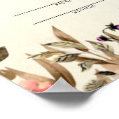 Floral Wedding Certificate "Partners for Life" Poster (Hoek)