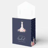 Floral Wedding Dress Navy Vrijgezellenfeest Favor Bedankdoosjes (Geopend)