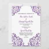 Floral Wedding Fan Programma Sjabloon (Voorkant)