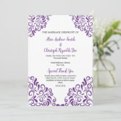 Floral Wedding Fan Programma Sjabloon (Staand voorkant)