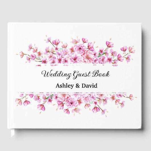 Floral Wedding Guest Book Gastenboek (Voorkant)