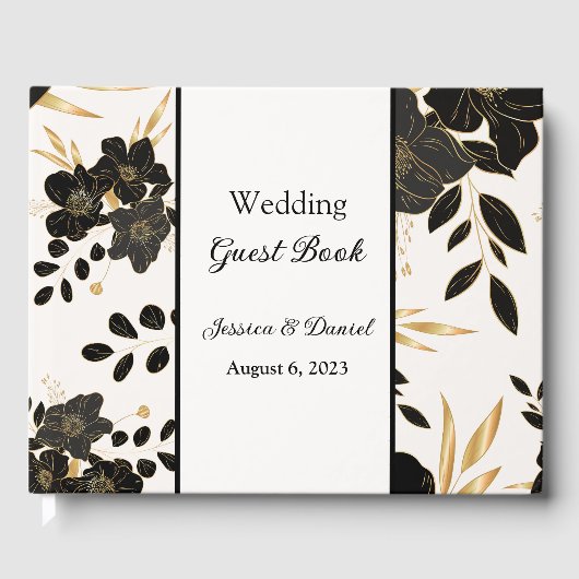 Floral Wedding Guest Book Gastenboek (Voorkant)
