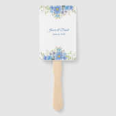 Floral Wedding Hand Fan Handwaaier (Achterkant)