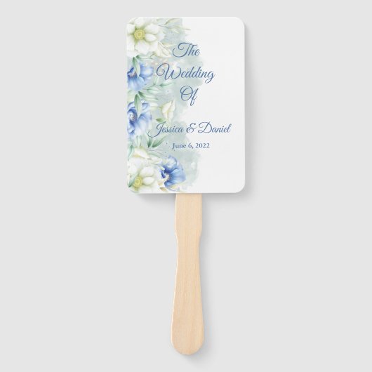 Floral Wedding Hand Fan Handwaaier (Voorkant)