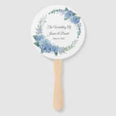 Floral Wedding Hand Fan Handwaaier (Achterkant)