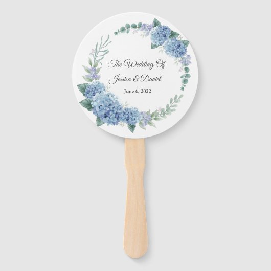 Floral Wedding Hand Fan Handwaaier (Voorkant)