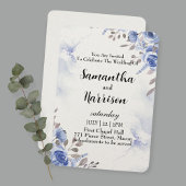 floral wedding invitation card