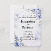 floral wedding invitation card (Devant)