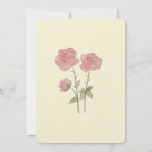 floral wedding invitation card