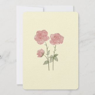 floral wedding invitation card kaart