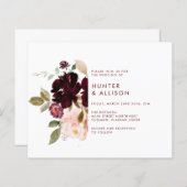 Floral Wedding Invitation Flyer (Voorkant / Achterkant)
