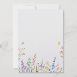 Floral Wedding Invitation Kaart