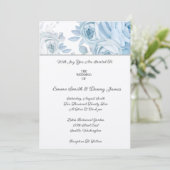 Floral Wedding Invitation Kaart (Staand voorkant)