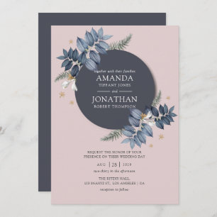 Floral Wedding Invitation Kaart
