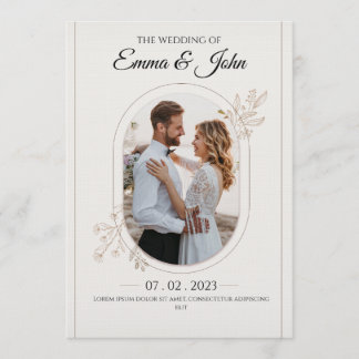 floral-wedding-invitation kaart