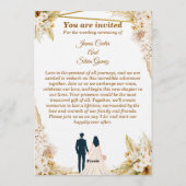 Floral Wedding Invitation – Modern invite card (Dos)