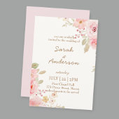 Floral Wedding Invitation Template Wedding