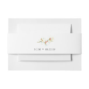 Floral Wedding Invitation Uitnodigingen Wikkel
