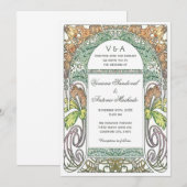 Floral Wedding Invitations IV (Colors) Kaart (Voorkant / Achterkant)